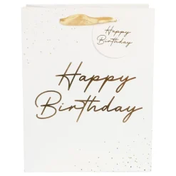 Clearance Hisab/Joker Company AB Gavepose Guld Happy Birthday