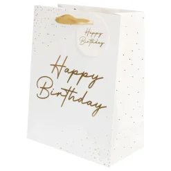 Clearance Hisab/Joker Company AB Gavepose Guld Happy Birthday