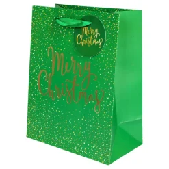 Clearance Hisab/Joker Company AB Gavepose Merry Christmas Grøn