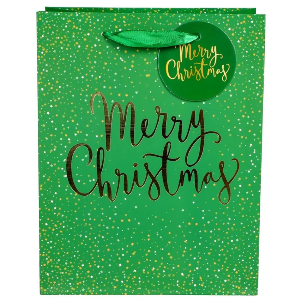Clearance Hisab/Joker Company AB Gavepose Merry Christmas Grøn
