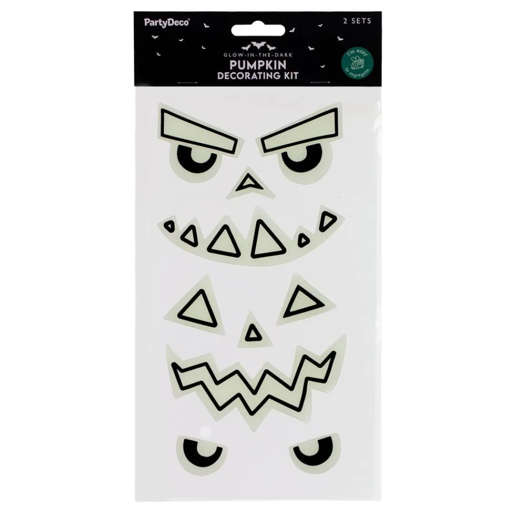 PartyDeco sp. z o.o. Gel Stickers til Græskar Glow in the Dark - Hobby & Fritid