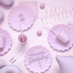 Discount PartyDeco sp. z o.o. Genanvendelige Sugerør Violet