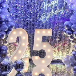 New Partyking AB Gigantiske Tal med LED-Lys