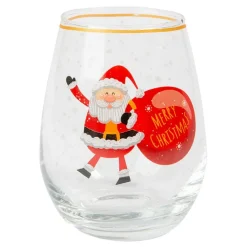 Discount Hisab/Joker Company AB Glas med Julemand Merry Christmas