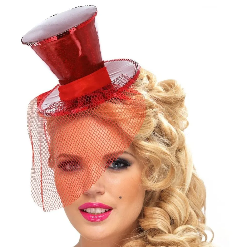 Outlet Rubies Netherland B.V. Glitrende Minihat Rød