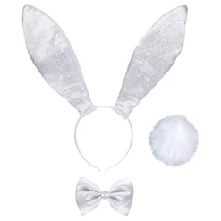Widmann S.r.l. Glitterbunny Hvidt Tilbehørssæt - Tilbehør|Hatte
