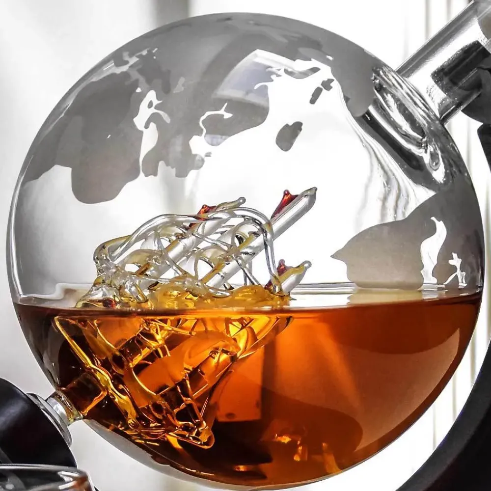 Hot Mikamax B.V. Globuskaraffel med Glas Deluxe Sæt