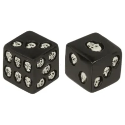 Discount Out of the blue KG Glow in the Dark Terninger med Dødningehoveder