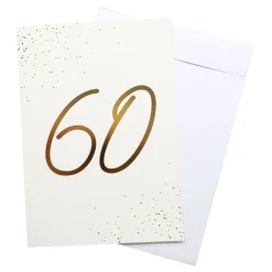 Sale Hisab/Joker Company AB Gratulationskort Guld 60 med Kuvert