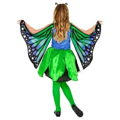 Widmann S.r.l. Grøn/Blå Sommerfugl Børnekostume