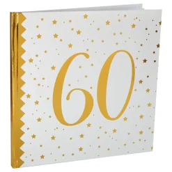 New Santex Gæstebog 60 Hvid/Guld