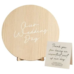 CG Global Products Ltd Gæstebog Our Wedding Day i træ-kit - Bøger