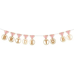 PartyDeco sp. z o.o. Guirlande Bride To Be Diamantringe - Oppyntning