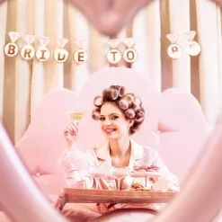 PartyDeco sp. z o.o. Guirlande Bride To Be Diamantringe - Oppyntning