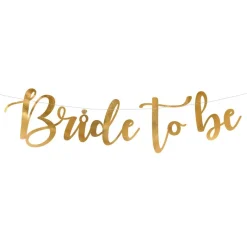 PartyDeco sp. z o.o. Guirlande Bride to Be Guld - Oppyntning