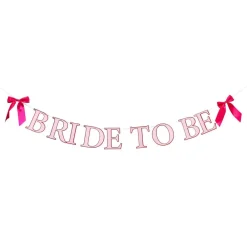 Discount CG Global Products Ltd Guirlande Bride to Be lyserød med sløjfer