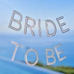New Ginger Ray Ltd Guirlande Bride to Be Sølv