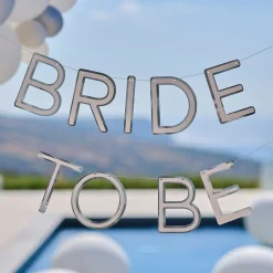 New Ginger Ray Ltd Guirlande Bride to Be Sølv