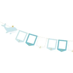 PartyDeco sp. z o.o. Guirlande Fotorammer Baby Blå - Oppyntning