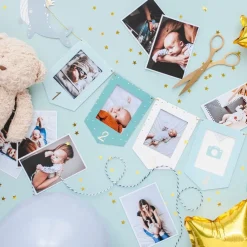 PartyDeco sp. z o.o. Guirlande Fotorammer Baby Blå - Oppyntning