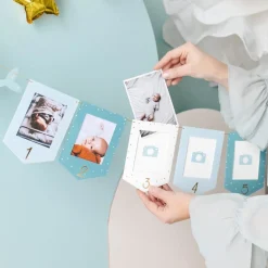 PartyDeco sp. z o.o. Guirlande Fotorammer Baby Blå - Oppyntning
