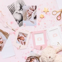 New PartyDeco sp. z o.o. Guirlande Fotorammer Baby Roséguld