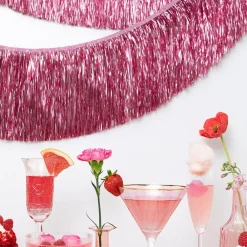 PartyDeco sp. z o.o. Guirlande Frynser Lyserød - Oppyntning