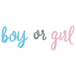 New Unique UK Inc t/as Unique Party Guirlande Gender Reveal Boy or Girl