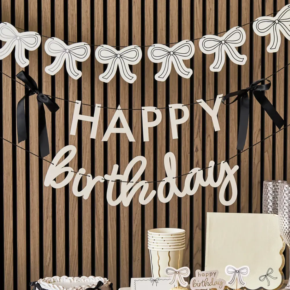 Outlet CG Global Products Ltd Guirlande Happy Birthday Cremehvid Roset