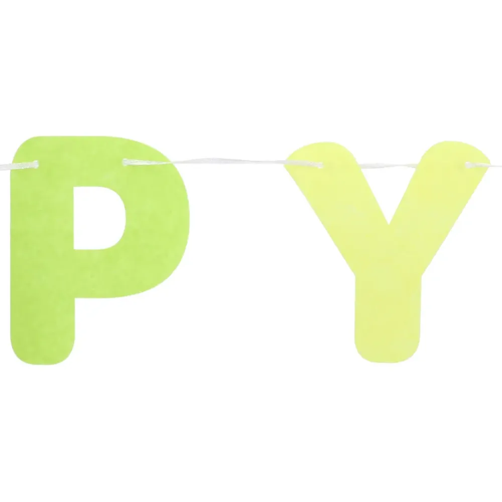 Folat B.V. Guirlande Happy Birthday Dreamy Pastel - Oppyntning