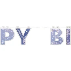 Unique UK Inc t/as Unique Party Guirlande Happy Birthday Galaxy Lilla - Oppyntning