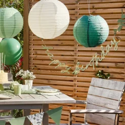 CG Global Products Ltd Guirlande Happy Birthday Grønne Blade Botanic - Oppyntning