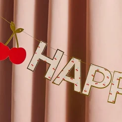 CG Global Products Ltd Guirlande Happy Birthday Kirsebær - Oppyntning