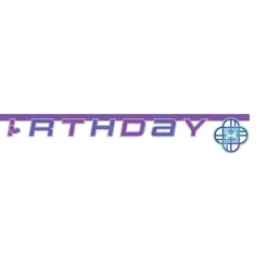 Globos Europe B.V. Guirlande Happy Birthday K-pop Demon Hunters™ - Oppyntning
