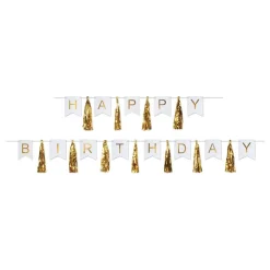 Best Three Sixty Degrees Ltd Guirlande Happy Birthday Kvaster Guld