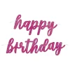 Online Unique UK Inc t/as Unique Party Guirlande Happy Birthday Pink/Glitter