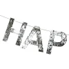 Best PartyDeco sp. z o.o. Guirlande Happy Birthday Silver Fringe