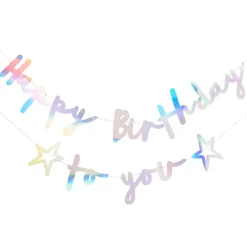 CG Global Products Ltd Guirlande Happy Birthday To You Farveskinnende - Oppyntning