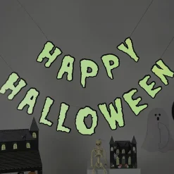 CG Global Products Ltd Guirlande Happy Halloween Glow In The Dark - Oppyntning