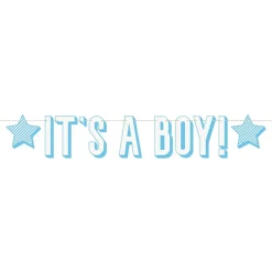 Unique UK Inc t/as Unique Party Guirlande It's a Boy Blå - Oppyntning