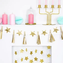 New PartyDeco sp. z o.o. Guirlande Kvaster med Stjerner Guld