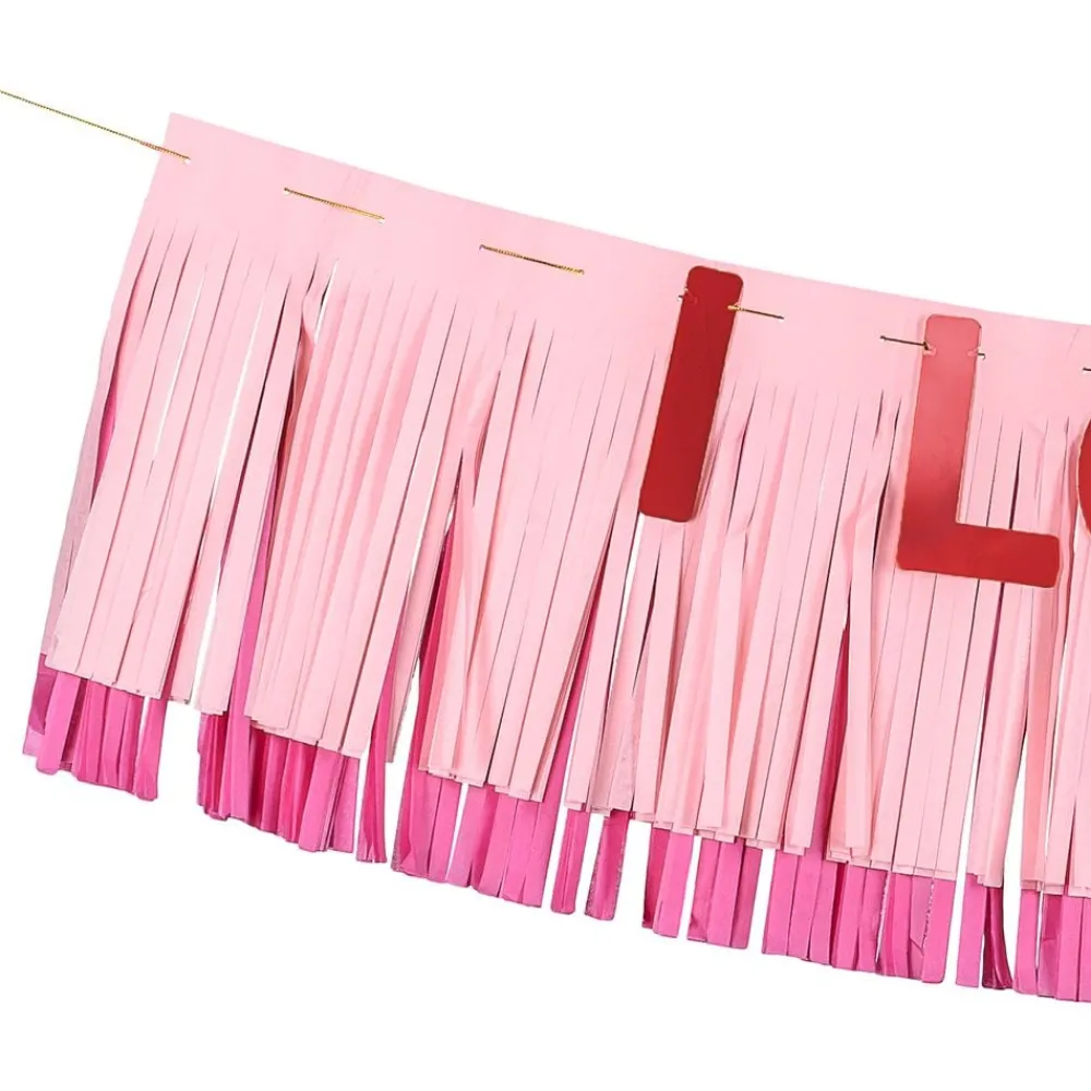 PartyDeco sp. z o.o. Guirlande med Frynser I Love You - Oppyntning