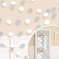 Clearance Reithmüller Europe GmbH Guirlander Cirkler Hvid Glitter