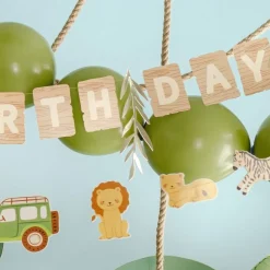 PartyDeco sp. z o.o. Guirlander Happy Birthday Safari Party - Oppyntning