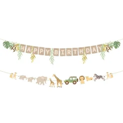 PartyDeco sp. z o.o. Guirlander Happy Birthday Safari Party - Oppyntning