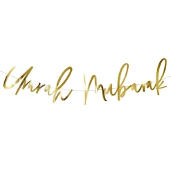 CG Global Products Ltd Guirlande Umrah Mubarak Guld - Oppyntning