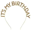 Clearance Talking Tables Ltd Guld/glitter Hårbånd It's My Birthday