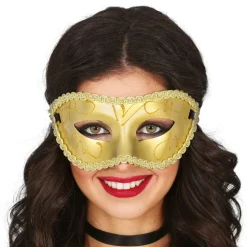 Fiestas Guirca, S.L Guld Øjenmaske Glitter - Masker