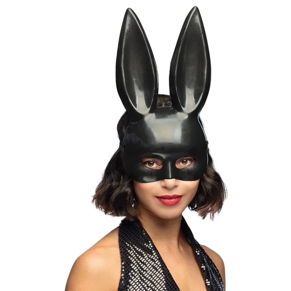 Boland Party Partners B.V. Halvmaske Kanin Sort - Kostumetema|Masker