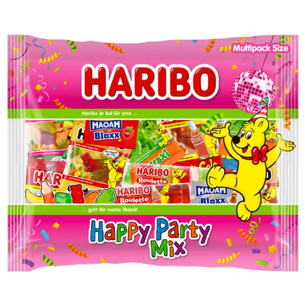 Hot ERT Godis AB Haribo Happy Party Mix Pose